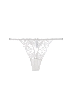 White Guipure 3D Lace Floral Panty Lingerie