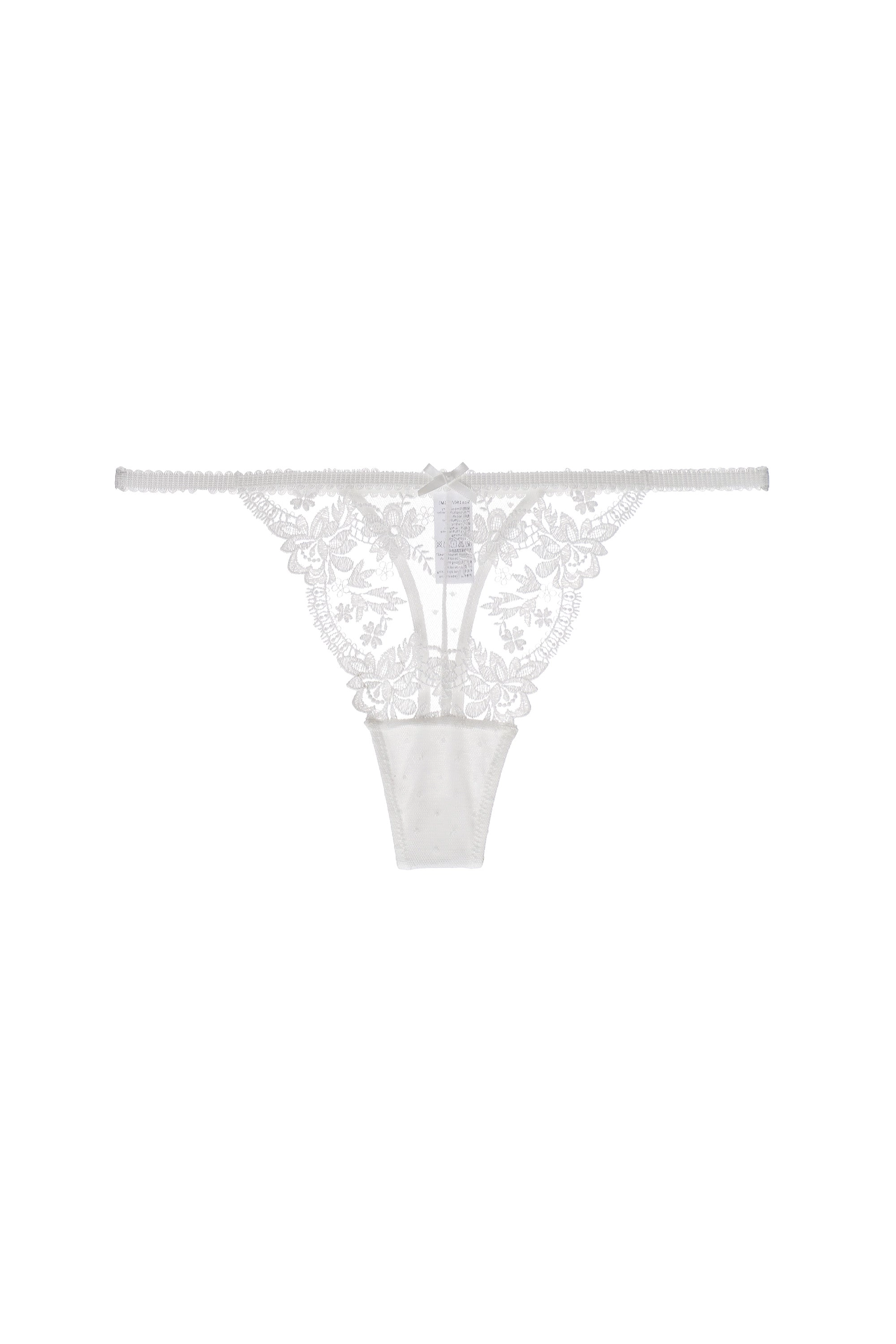 White Guipure 3D Lace Floral Panty Lingerie