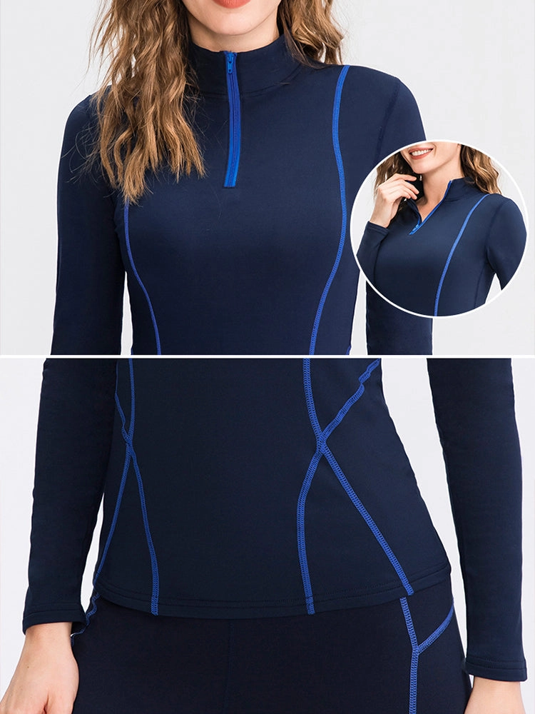 Women's Fleece High Elastic Sports Thermal Sets