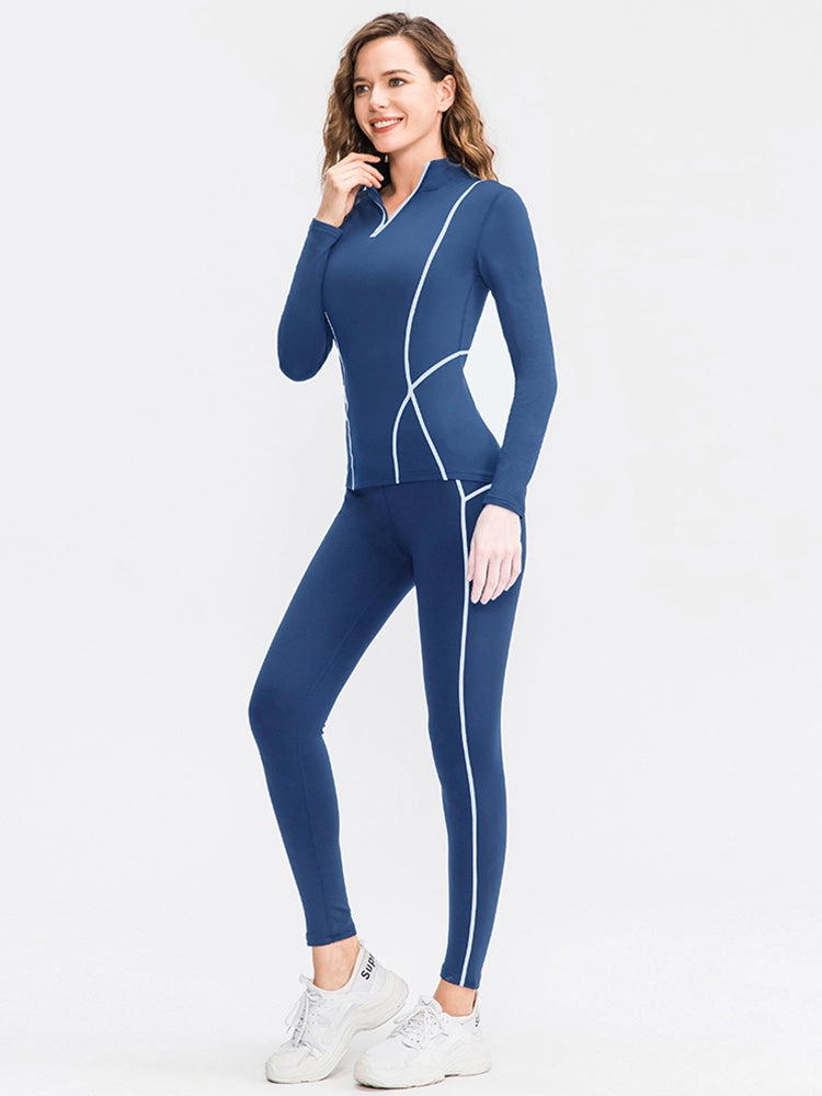 Women's Fleece High Elastic Sports Thermal Sets
