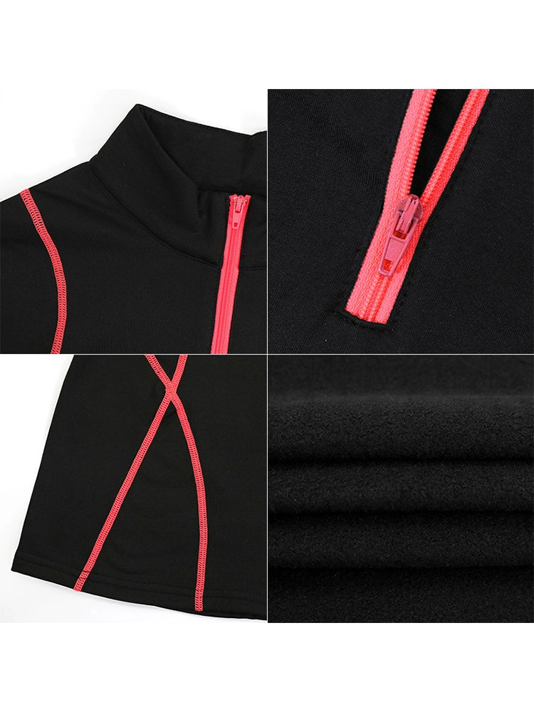 Women's Fleece High Elastic Sports Thermal Sets
