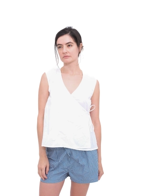 Wrap Top, White